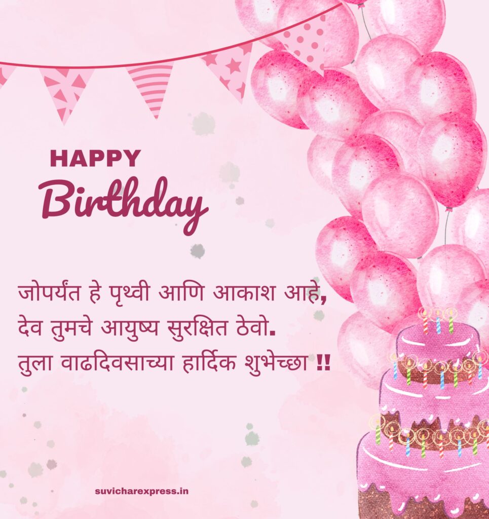 birthday wishes in marathi 