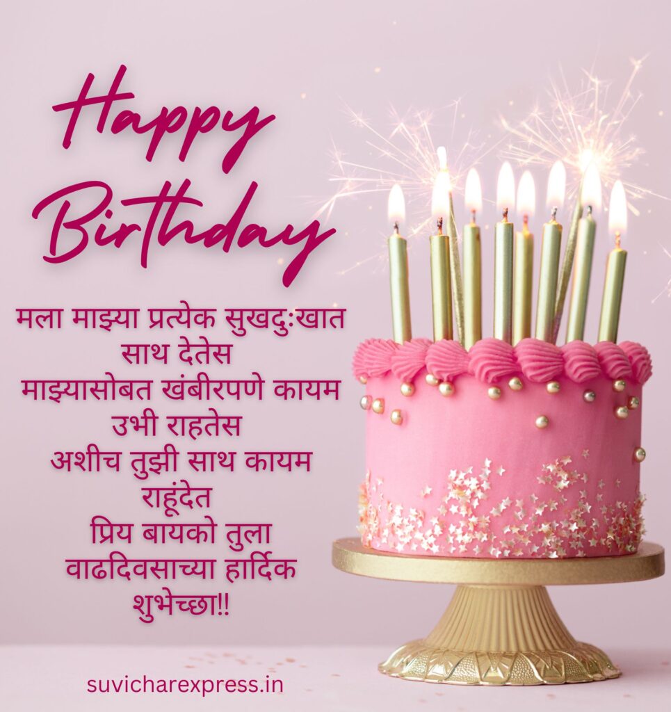 birthday wishes for wife in marathi